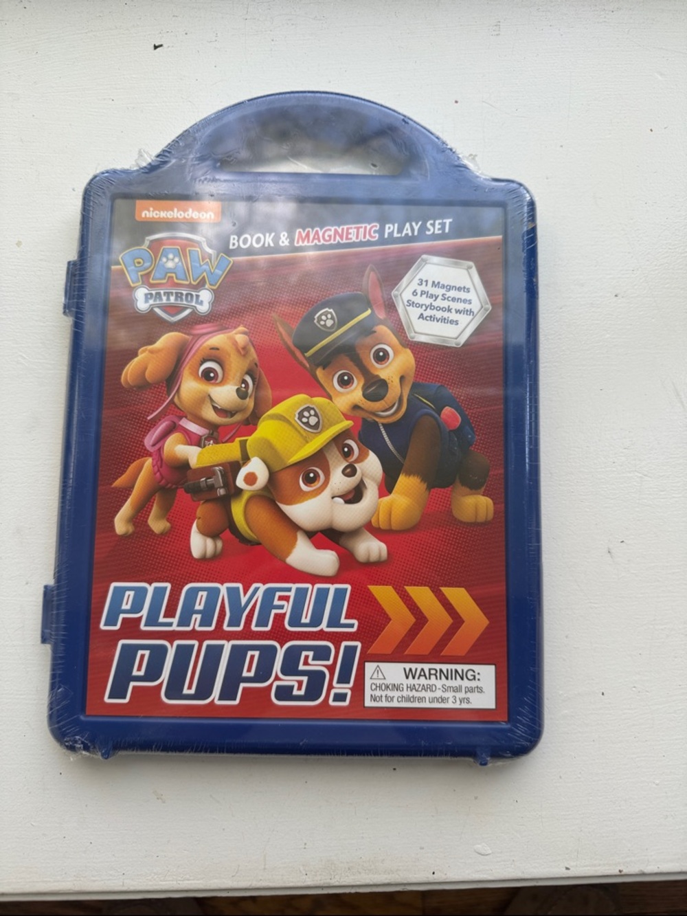 Nickelodeon Paw Patrol Playful Pups! Magnetic Book Set - Blue & Red